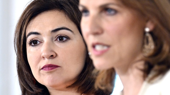 Justice Minister Alma Zadic (Greens) and Constitutional Minister Karoline Edtstadler (ÖVP)