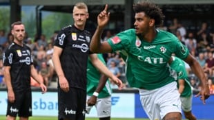 Jamie Lawrence und seine WSG-Kameraden dürfen sich über einen Sieg beim SCR Altach freuen …