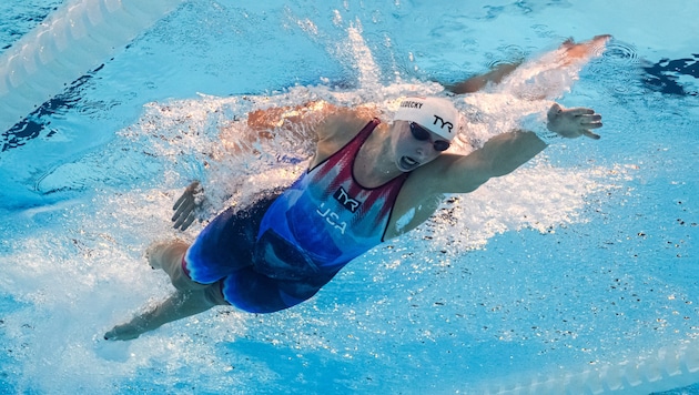 Katie Ledecky won gold in the 800 meter freestyle. (Bild: AFP/APA/STF)