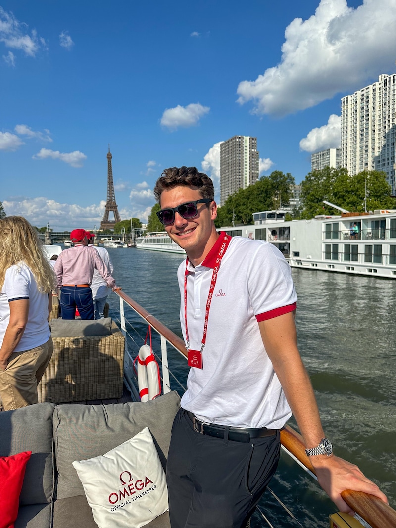 Alessandro Hämmerle was also on the Seine with the Omega tour group. (Bild: Alessandro Hämmerle)