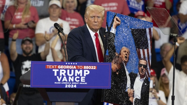 Donald Trump on August 3 in Atlanta (Bild: AFP)