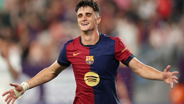 Pau Victor ließ den FC Barcelona jubeln. (Bild: AFP/Charly TRIBALLEAU)