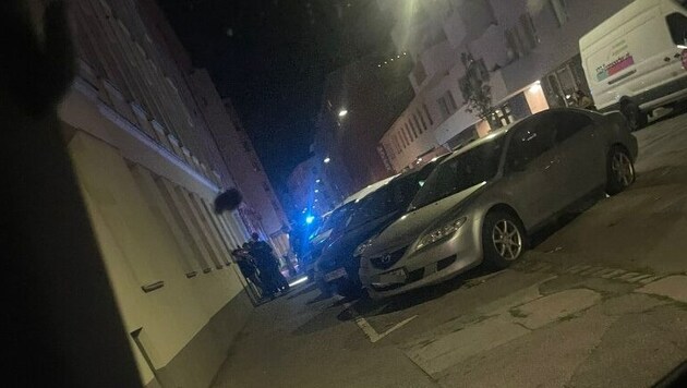 The night-time knife attack ended with one person seriously injured. (Bild: krone.at-Leserreporter, Krone KREATIV)