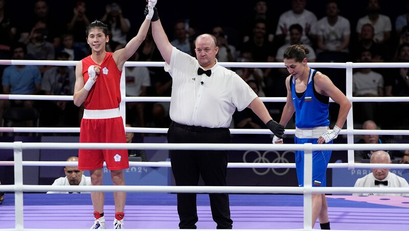 Lin Yu-Ting (left) prevailed against Svetlana Staneva. (Bild: Copyright 2024 The Associated Press. All rights reserved)