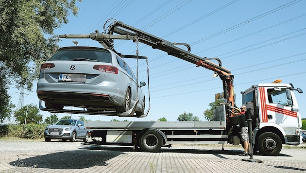 On average, the tow trucks have to be called out 70 times a day. (Bild: Holl Reinhard)