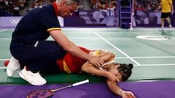 Carolina Marin verletzte sich im Olympia-Semifinale. (Bild: AFP/APA/Luis TATO)