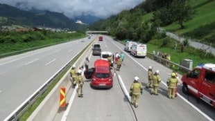 Der Pkw-Unfall am Sonntag war der bereits 100. Einsatz (Bild: FF Pfarrwerfen)