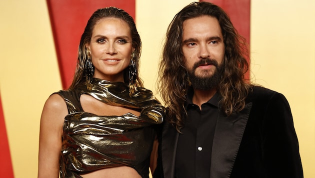 Model Heidi Klum und Musiker Tom Kaulitz sind seit mittlerweile fünf Jahren glücklich verheiratet. (Bild: AFP)