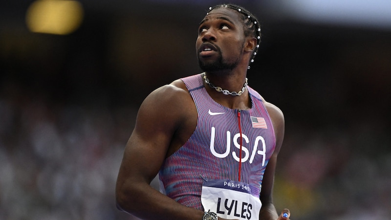 Noah Lyles wurde nur Dritter. (Bild: AFP)