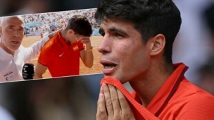 Tränen bei Carlos Alcaraz nach dem verlorenen Finale gegen Novak Djokovic