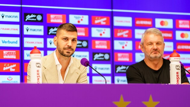 Aleksandar Dragovic (left) and Jürgen Werner (Bild: GEPA)