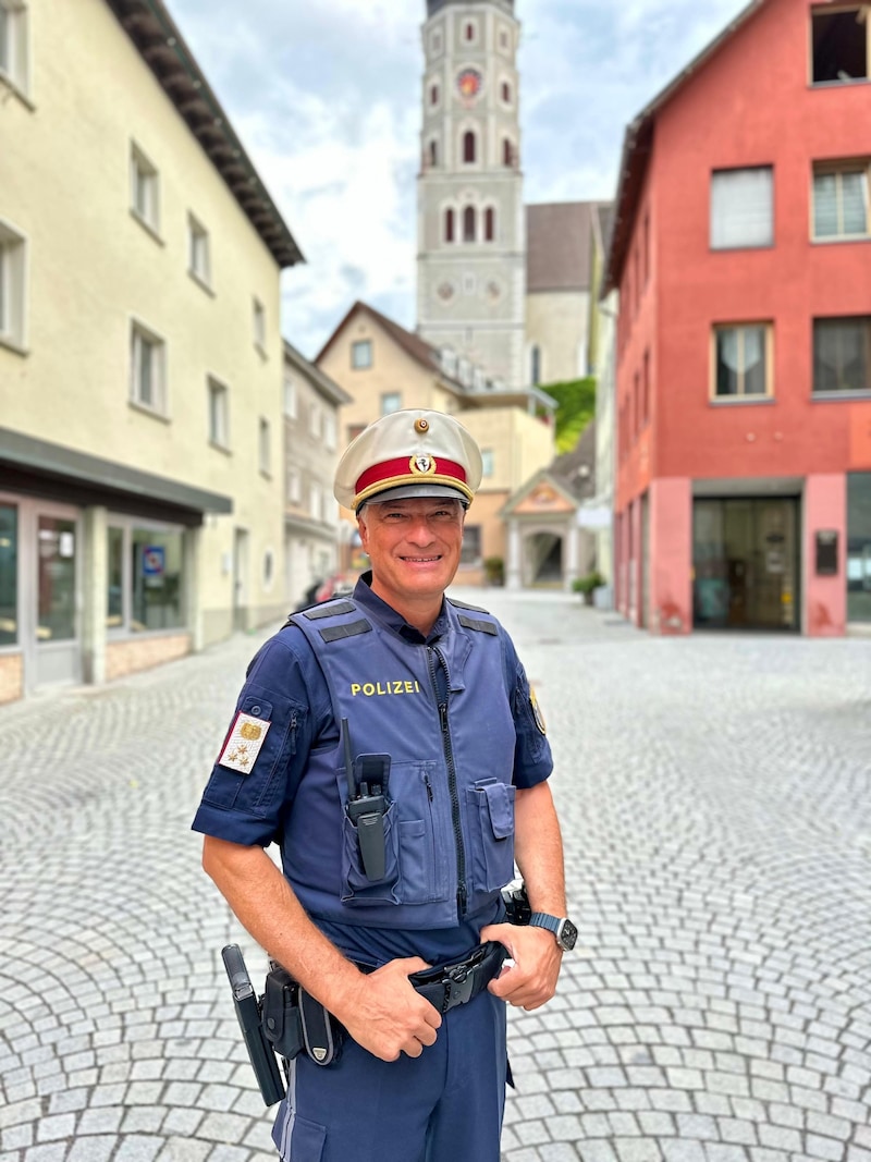 Im Einsatz in der Bludenzer Innenstadt. (Bild: ZVG)