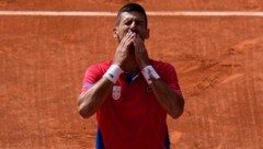 Novak Djokovic kann derzeit noch keine Prognose über seine Zukunft abgeben.  (Bild: AP ( via APA) Austria Presse Agentur/ASSOCIATED PRESS)