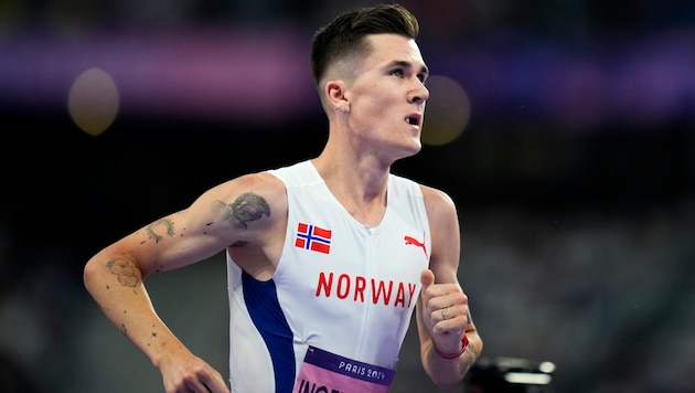 Jakob Ingebrigtsen zählt zu den Favoriten auf Olympia-Gold über 1500 Meter. (Bild: AP ( via APA) Austria Presse Agentur/ASSOCIATED PRESS)