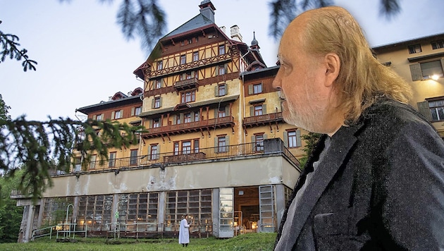 Paulus Manker described his view of the incidents at the Südbahnhotel in the "Landl" (Bild: Krone KREATIV/Sebastian Kreuzberger Anja Richter)