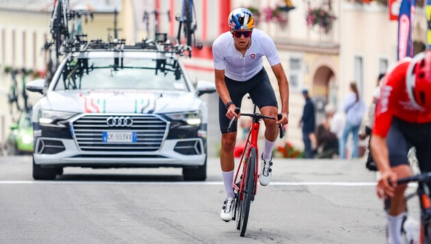 Ski mountaineer Paul Verbnjak shows top performance on the bike - and is now faced with the decision to change sports completely. (Bild: GEPA pictures)