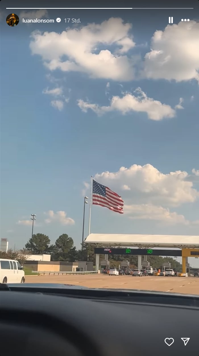 Luana Alonso befindet sich bereits wieder in Amerika.