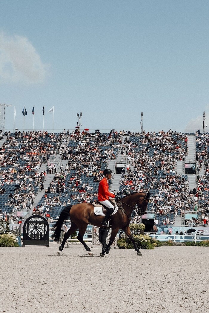 Max Kühner with Elektrik Blue in the qualification course.