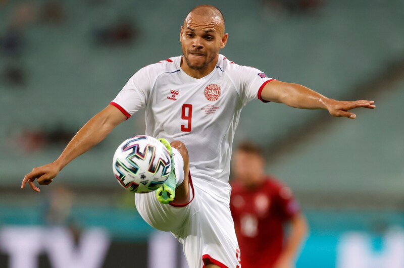 Martin Braithwaite in Denmark kit (Bild: GEPA)