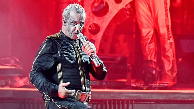 Till Lindemann, lead singer of the band Rammstein, in Düsseldorf in 2023 (Bild: APA/dpa/Malte Krudewig)