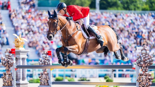 Max Kühner misses out on a medal. (Bild: AP ( via APA) Austria Presse Agentur/GEORG HOCHMUTH)