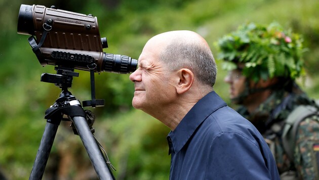 Chancellor Olaf Scholz's party emphasizes that the protection of Israel is a matter of German state policy. (Bild: APA/AFP/Alexandra BEIER)