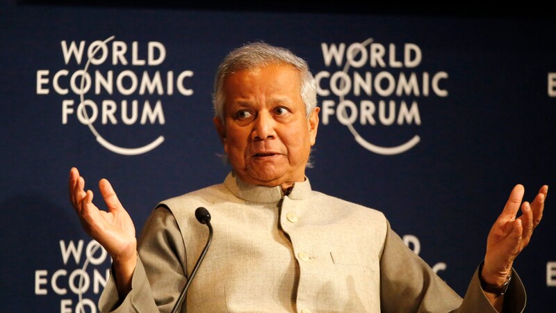 Friedensnobelpreisträger Muhammad Yunus (Bild: AP)