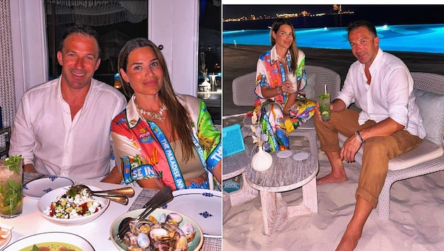 Alessandro Del Piero and his lady love are enjoying life. (Bild: Instagram.com/alessandrodelpiero)