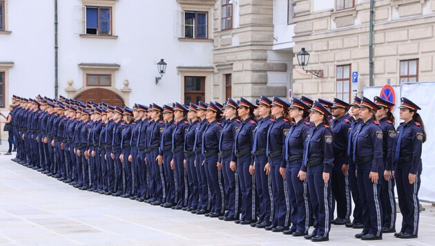 Mehr als 1000 Polizeischüler sollen heuer ihren Dienst in Wien antreten. (Bild: Zwefo)