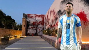 Lionel Messis Villa auf Ibiza wurde besprüht.