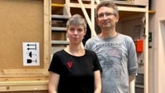 Autorin Hanna Yankuta und Übersetzer Ihar Krebs (Bild: Christoph Hartner)