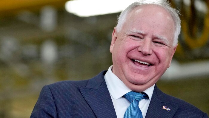 Tim Walz darf sich über eine Nominierung für das Vizepräsidentenamt freuen.
