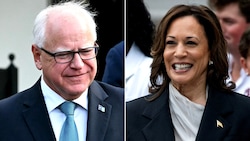 Tim Walz aus Minnesota wird Kamala Harris in das Präsidentschaftsrennen begleiten. (Bild: APA/AFP/Jim WATSON, Chris Kleponis)