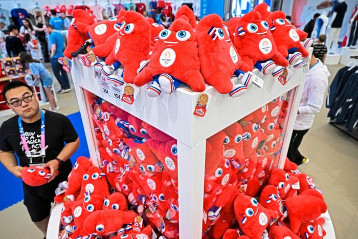 Die Maskottchen sind ein Bestseller.