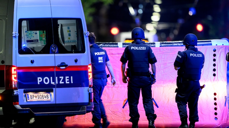 The situation was largely unclear during the night, but the emergency services were deployed in large numbers. (Bild: APA/Max Slovencik)