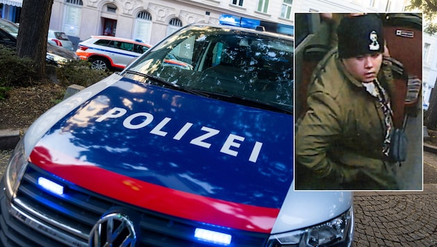 Die auf den Lichtbildern ersichtliche Person steht im Verdacht, eine 49-jährige Frau beraubt zu haben. (Bild: APA/GEORG HOCHMUTH/LPD, Krone KREATIV)