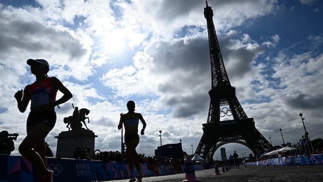 The marathon course is also open to amateur runners. (Bild: AFP/APA/Loic VENANCE)