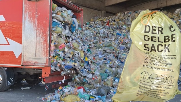 Tonnes of waste are delivered to Wulkaprodersdorf. (Bild: Krone kreativ)