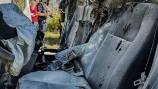Das Feuer zerstörte den Innenraum.