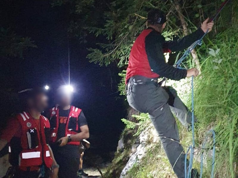 Auch in der Wolfsklamm waren die Bergretter gefordert. (Bild: ZOOM Tirol/Krone KREATIV)