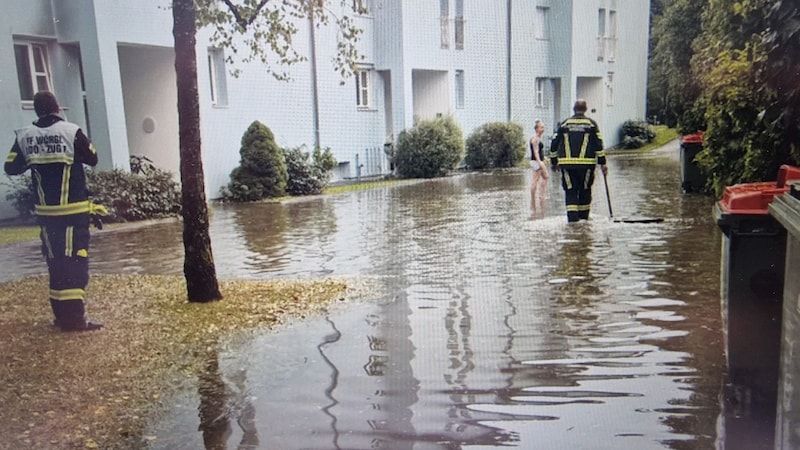 There was flooding in Wörgl. (Bild: FFW Wörgl)