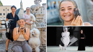 Ziegenbock Peter, die Pudel Boris (klein) und Obelix sowie Ratte Fee verzücken das Publikum.