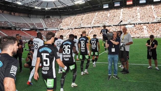 Sturm in their new home Klagenfurt. (Bild: Pail Sepp/Sepp Pail)