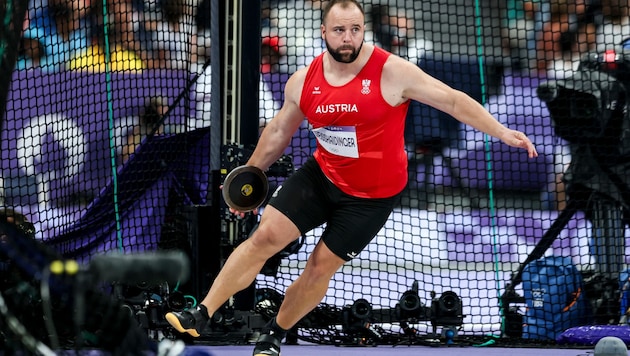 Lukas Weißhaidinger misses out on a medal in Paris. (Bild: GEPA)