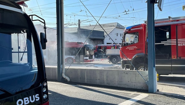 Die Feuerwehr wurde der Flammen rasch Herr. (Bild: Markus Tschepp)