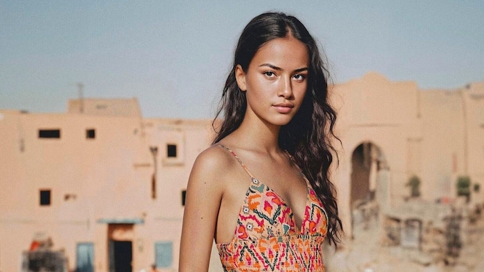 Dieses Model der spanischen Modekette Mango entstammt der KI.