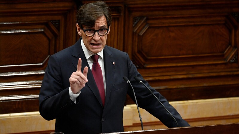 Der Sozialist Salvador Illa (Bild: APA/AFP/Josep LAGO)