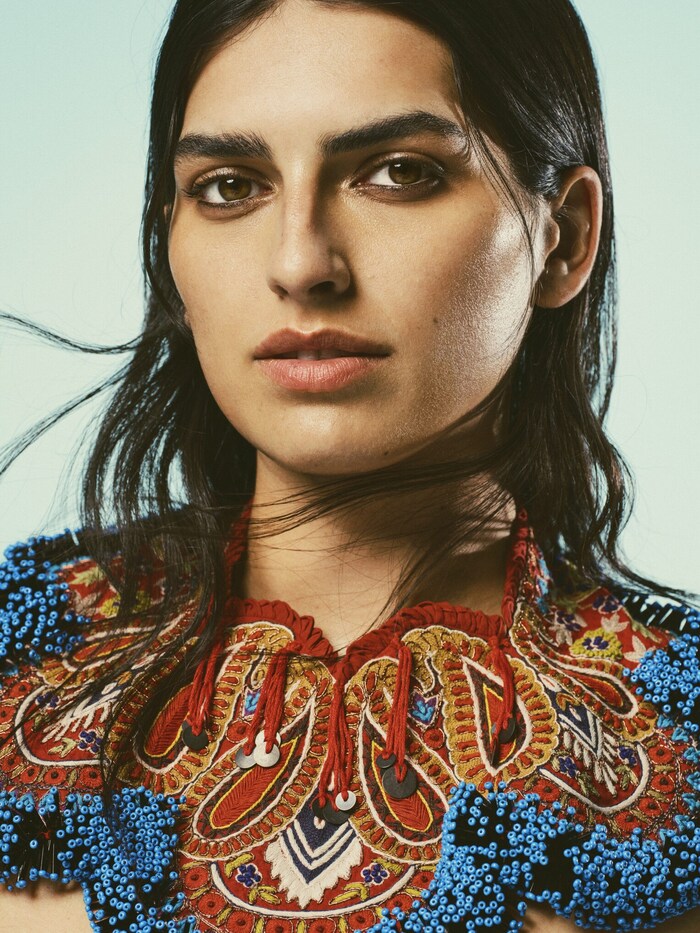 Eye-catching jewelry is one of Anamika Khanna's trademarks.