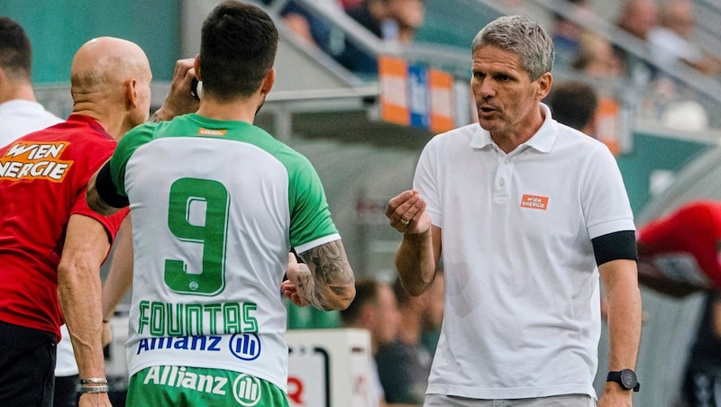 Founts raves about former coach Didi Kühbauer (right). (Bild: Urbantschitsch Mario)