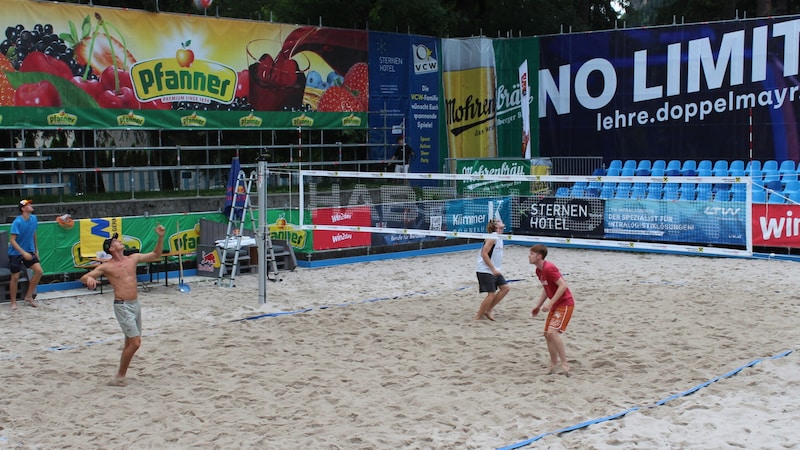 Der Center Court ist bereit für heiße Beach-Action. (Bild: Peter Weihs/Kronenzeitung)